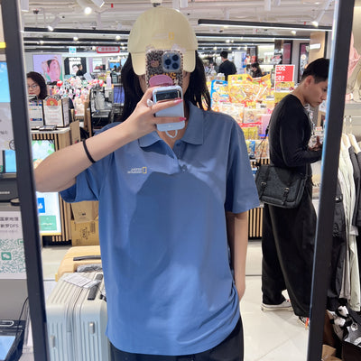 韓國 National Geographic Caridi Piqué Short Sleeve Collared T-shirt【NG854】