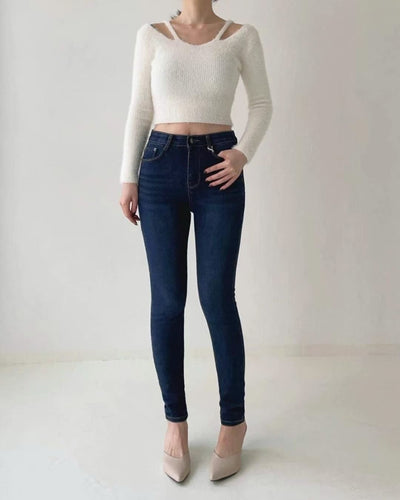 【現貨】韓國 HowLuk 牛仔褲 刷薄毛 (冬季款)【H2552】