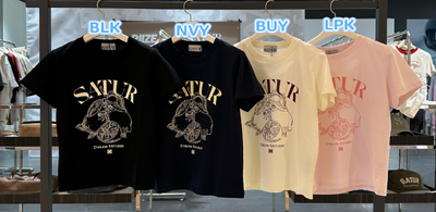 韓國 Satur Capri Citron Drawing Summer Graphic Short Sleeve T-shirt【SR388】