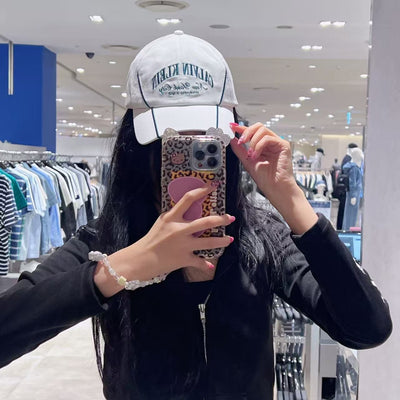 韓國 Calvin Klein Unisex Graphic Two-Tone Seasonal Ball Cap【SC340】