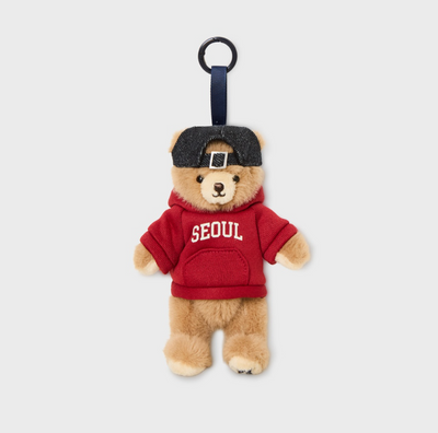 韓國 WhoAU Fluffy Bear Hoodie Charm【WA332】