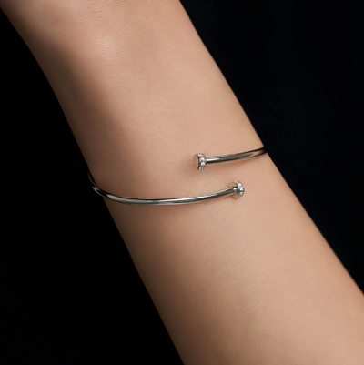 韓國 Lloyd Silver 925 Essential Peggy Cross Bangle【LD006】