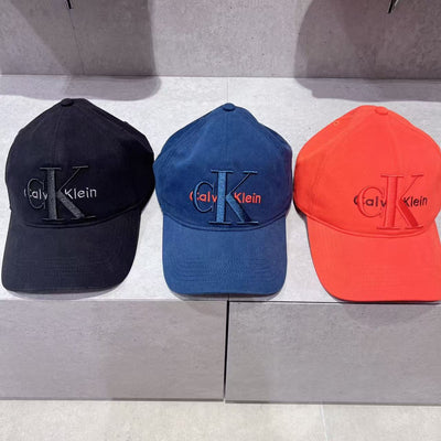 韓國 Calvin Klein Unisex Large Layered Monogram Embroidered Logo Ball Cap【SC325】