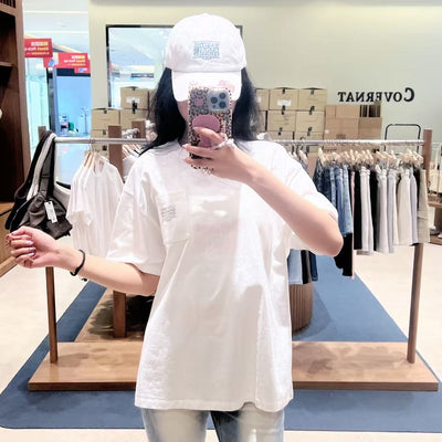 韓國 Marithe Francois Girbaud Doodle Classic Logo Pocket Tee【MD277】