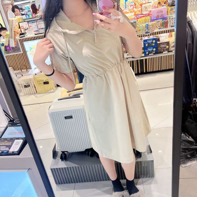 韓國 National Geographic Women's Freeze Stretch H-Line Hooded Short Sleeve Dress (涼爽防曬面料)【NG936】