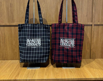 韓國 Marithe Francois Girbaud Claasic Logo Check Eco Bag【MD366】