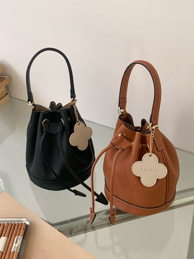 韓國東大門設計師品牌 牛皮水桶包【TR140】