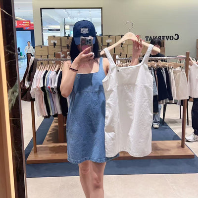 韓國 Marithe Francois Girbaud W Denim Sleeveless Dress【MD278】