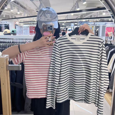 韓國 Snowpeak Sorona Women's Striped Long Sleeve T-shirt【SN150】