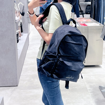 韓國 Calvin Klein Unisex Bold Logo Nylon Campus Round Backpack【SC280】