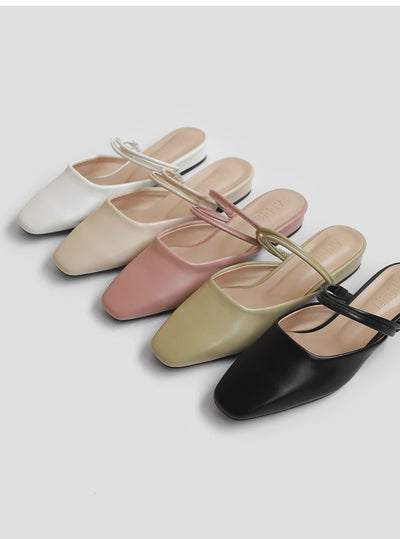 韓國 Sappun Hameli strap mule slippers (2cm)【SA077】