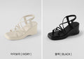 韓國 Chaakan Daphne Strap Wedge Heel Slingback Sandals【CN012】