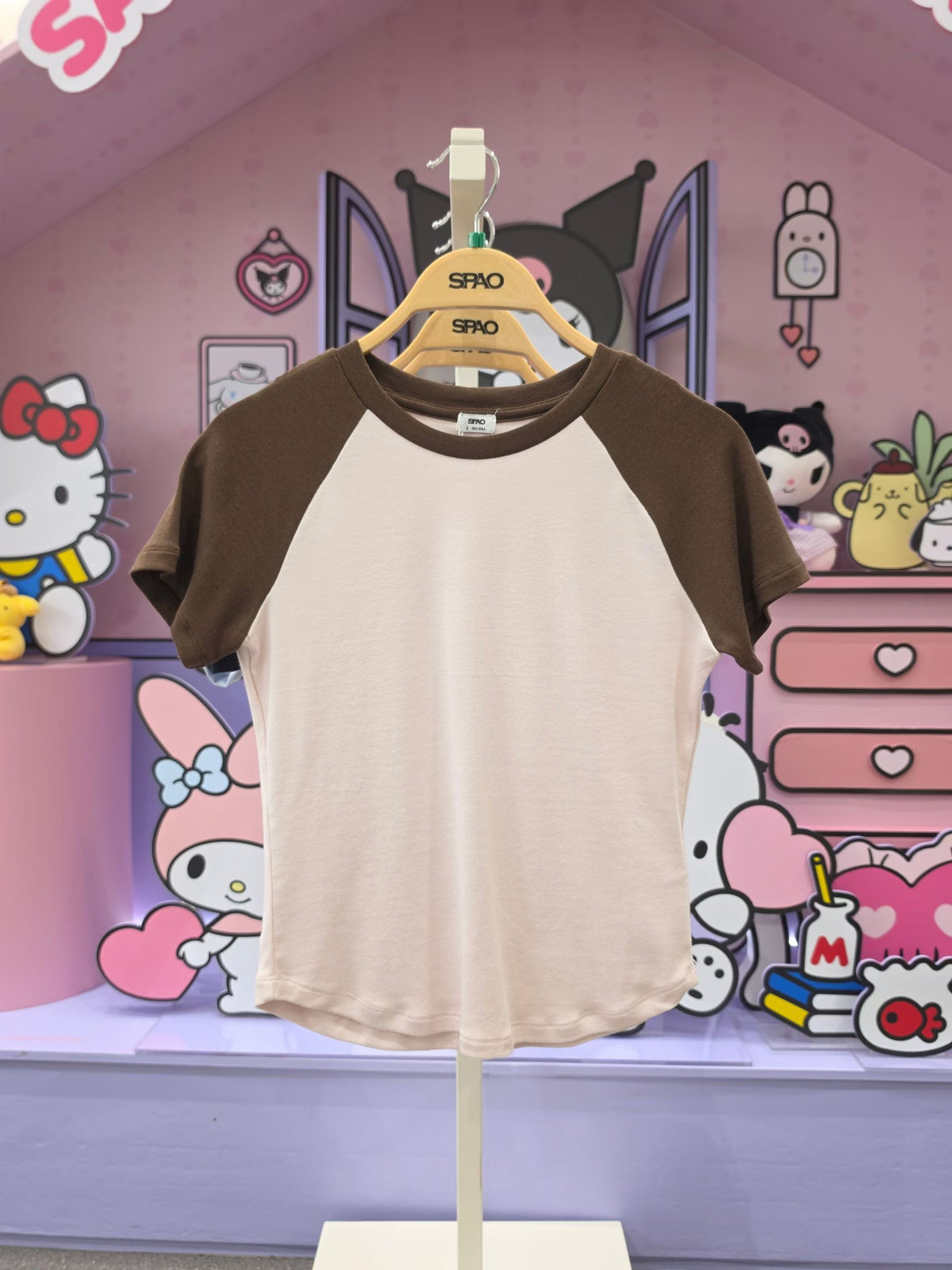 韓國 SPAO Raglan Short Sleeve Tee【SP459】