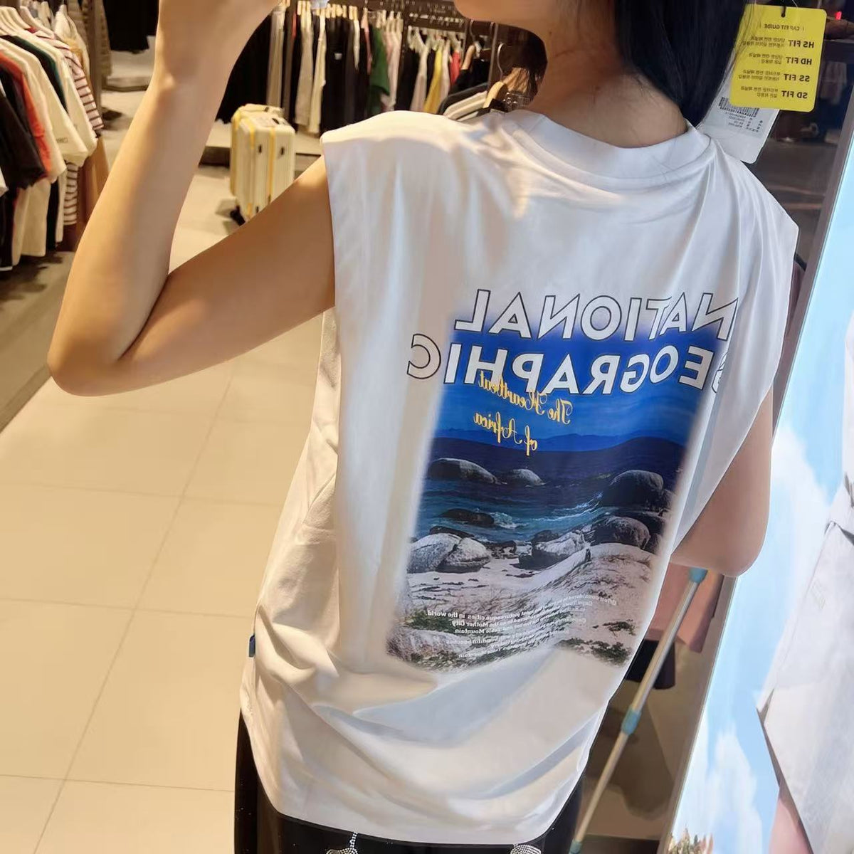 韓國 National Geographic Sleeveless T-shirt【NG941】