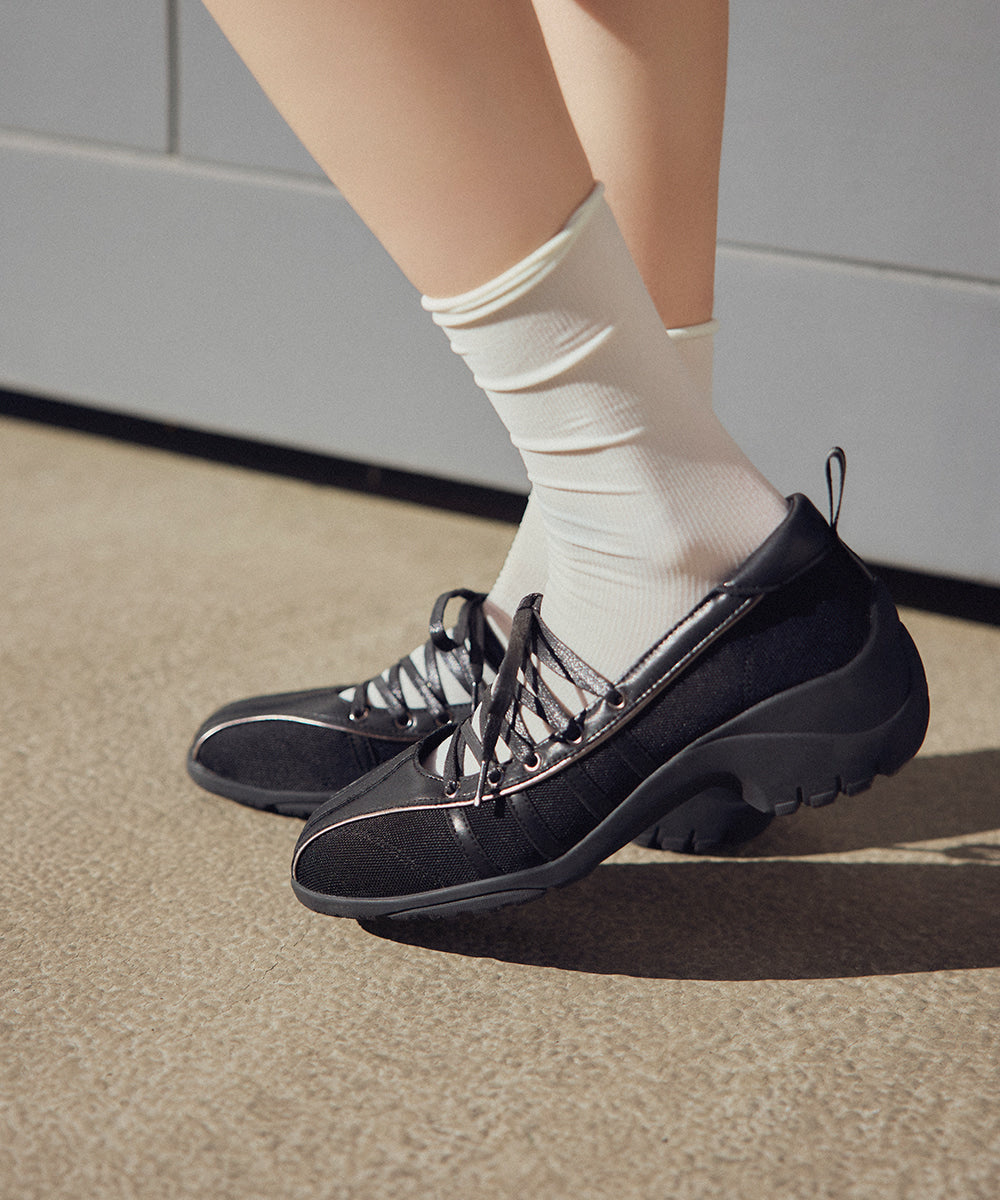 韓國 Rockfish Bliss Heel Laceup Sneakers【RH006】