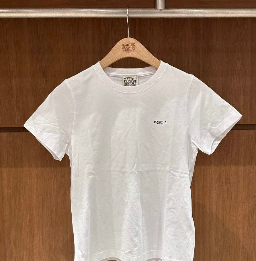 韓國 Marithe Francois Girbaud W Small Regular Logo Tee【MD236】