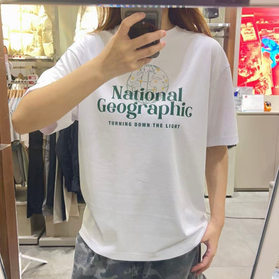 韓國 National Geographic 男女同款 T-Shirt【NG1077】