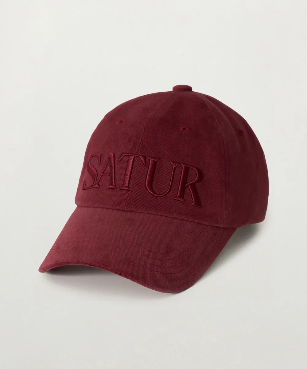 韓國 Satur Vintage Casual Volume Embroidery Ball Cap【SR354】