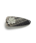 韓國 Mark Gonzales Women's Flannel Check Hairpin【MG160】