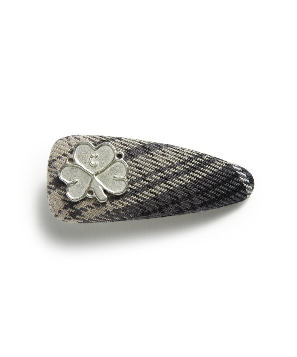 韓國 Mark Gonzales Women's Flannel Check Hairpin【MG160】