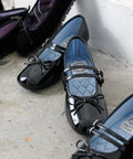 韓國 Rockfish Square Toe Two Strap Mj (4Cm)【RH011】