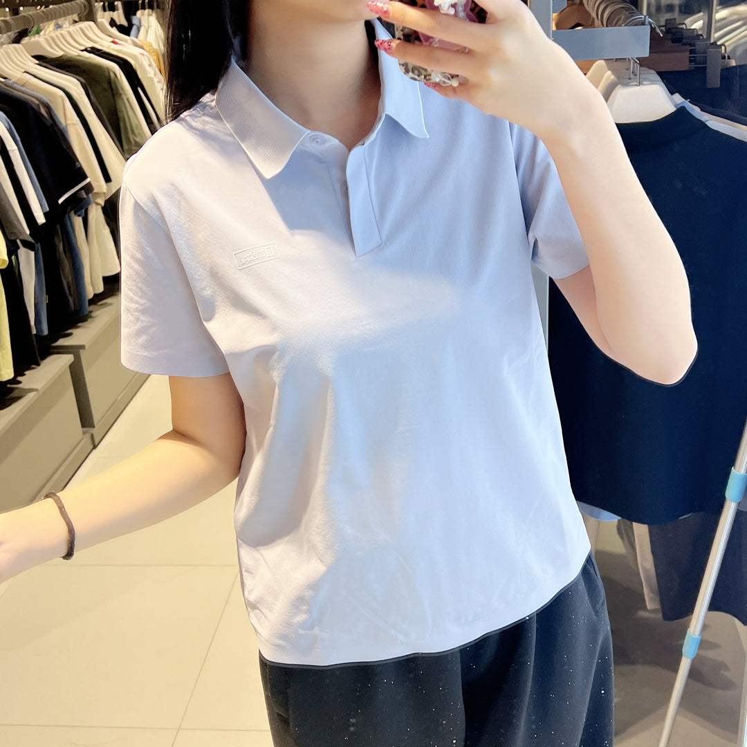 韓國 National Geographic Women's Kraz Semi-Overfit Short Sleeve Collared T-shirt【NG986】