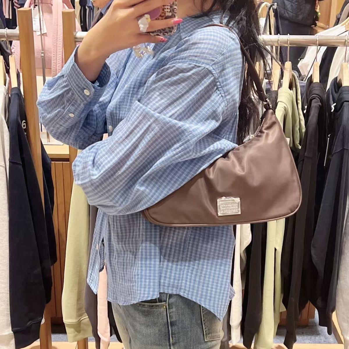 韓國 Marithe Francois Girbaud Claasic Logo Hobo Bag【MD252】