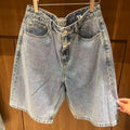 韓國 Marithe Francois Girbaud W Long Bermuda Denim Pants【MD335】