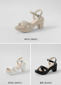 韓國 Chaakan Minute Cross Strap Sandal Heels【CN011】
