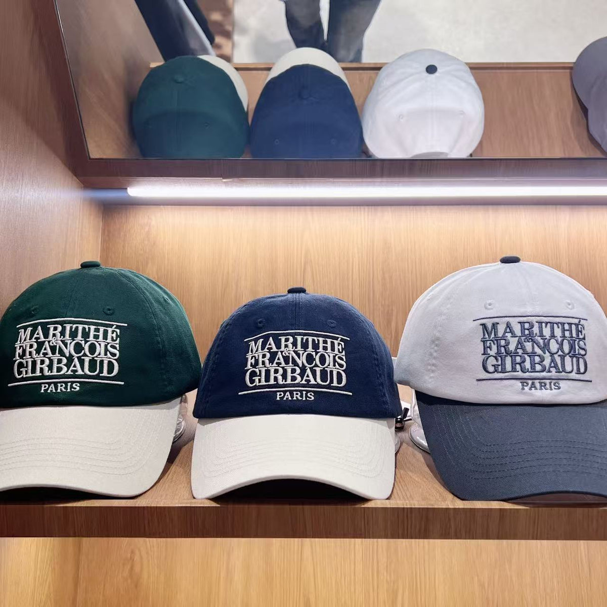 韓國 Marithe Francois Girbaud Classic Logo 6Panel Color Block Cap【MD110】
