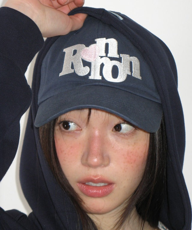 韓國 Ronron Heart Rr Symbol Stitch Ball Cap【RR050】