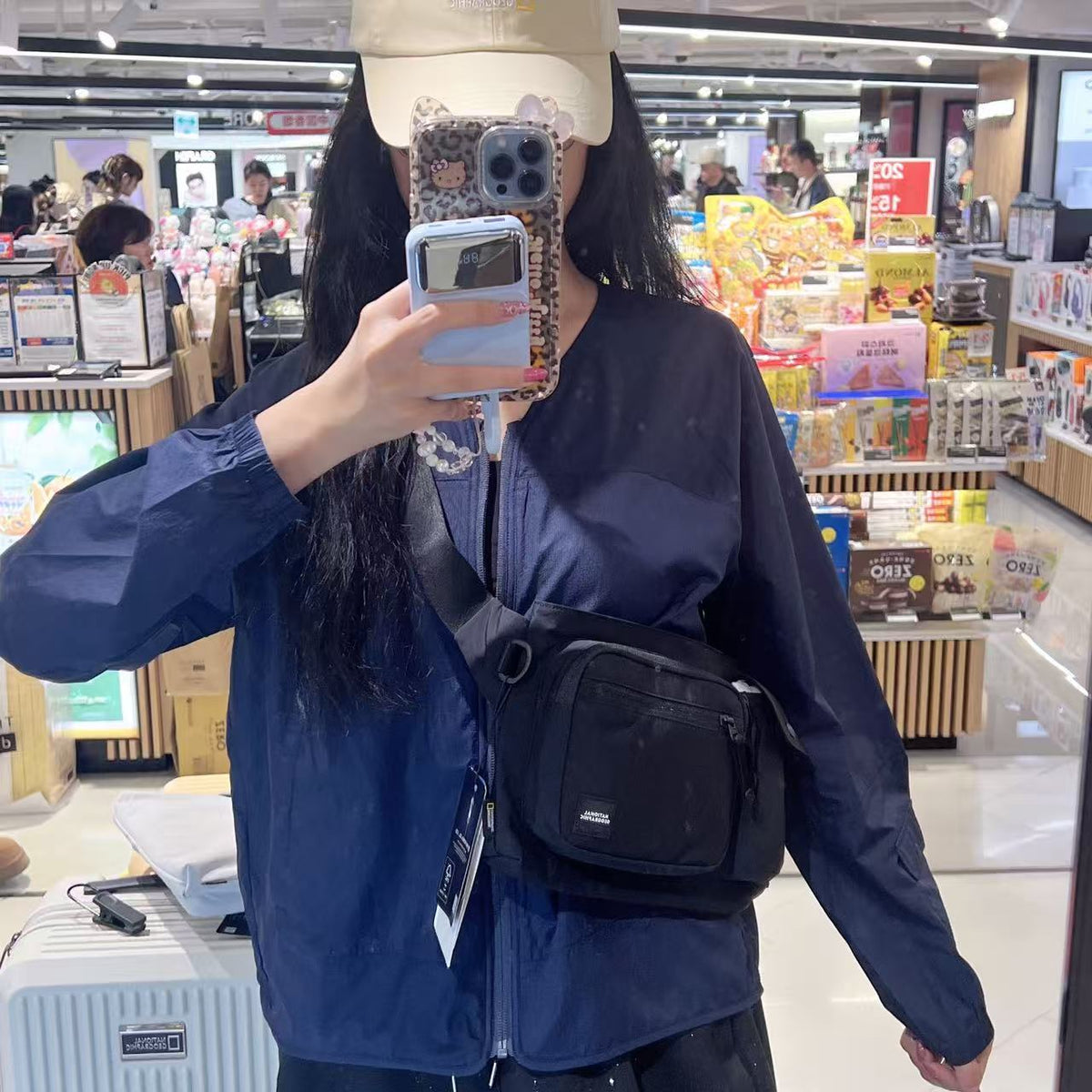 韓國 National Geographic Light Wide Crossbody Bag【NG902】