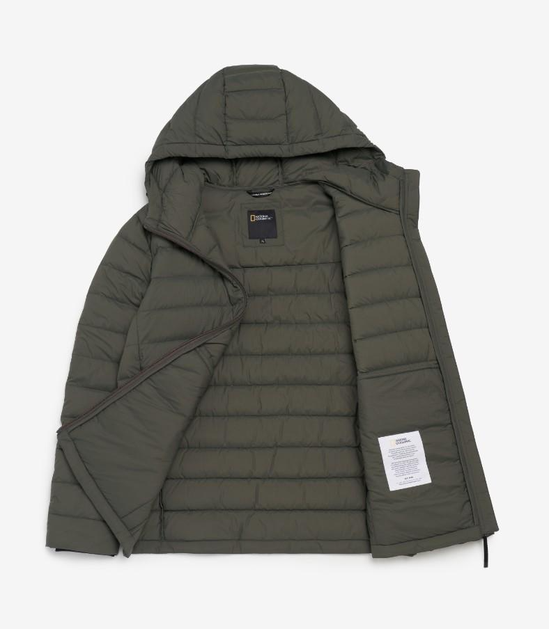 韓國 National Geographic 男款 Parrot Hooded Light Goose Down Jacket【NG1120】