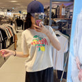韓國 National Geographic Women's Regen Askin Semi-Crop Graphic Short Sleeve T-shirt【NG981】