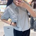 韓國 National Geographic Women's Frozen Air Short Sleeve Shirt (涼爽面料)【NG879】