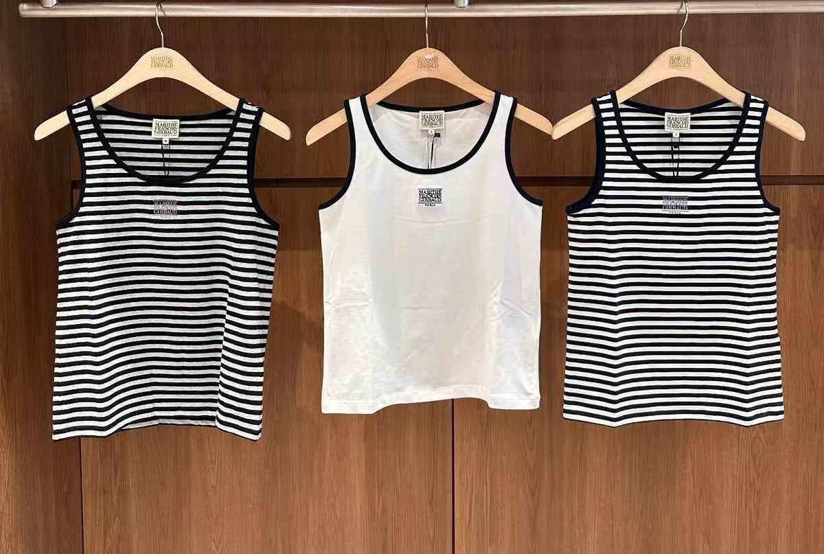 韓國 Marithe Francois Girbaud W Small Classic Logo Sleeveless【MD318】