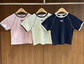 韓國 Marithe Francois Girbaud W Aerocool Small Classic Logo Ringer Slim Crop Tee【MD279】