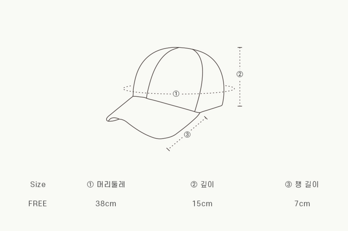 韓國 Ronron Heart Ribbon Ball Cap【RR052】