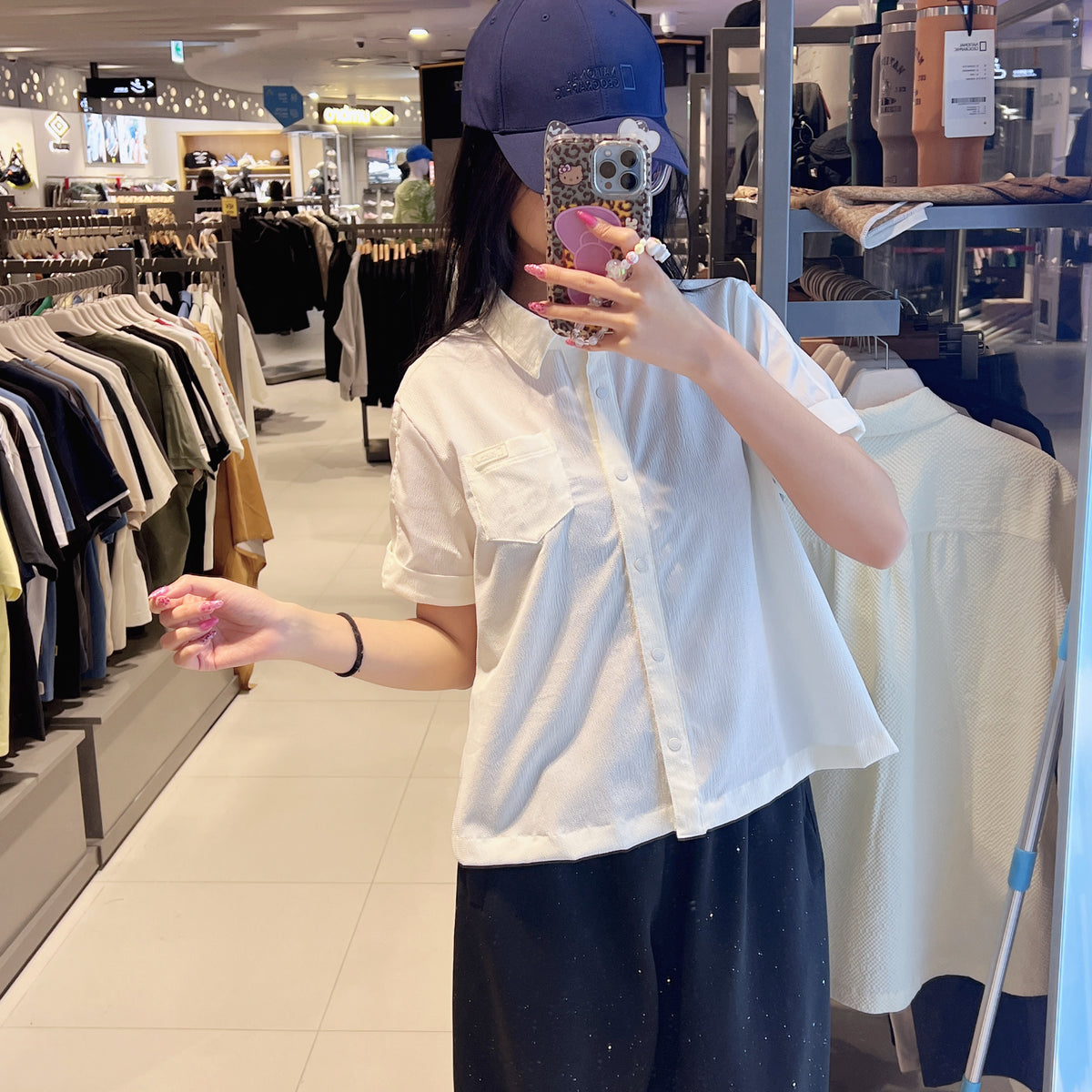 韓國 National Geographic Women's Air Seaker Short Sleeve Shirt【NG988】