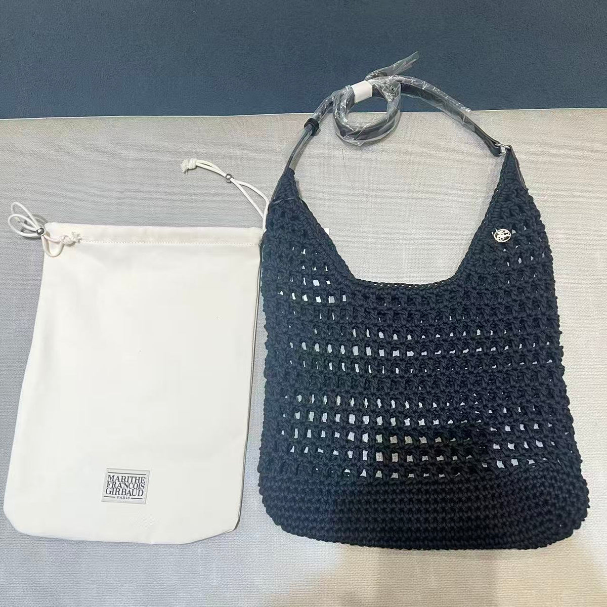 韓國 Marithe Francois Girbaud Macrame Hobo Bag【MD304】