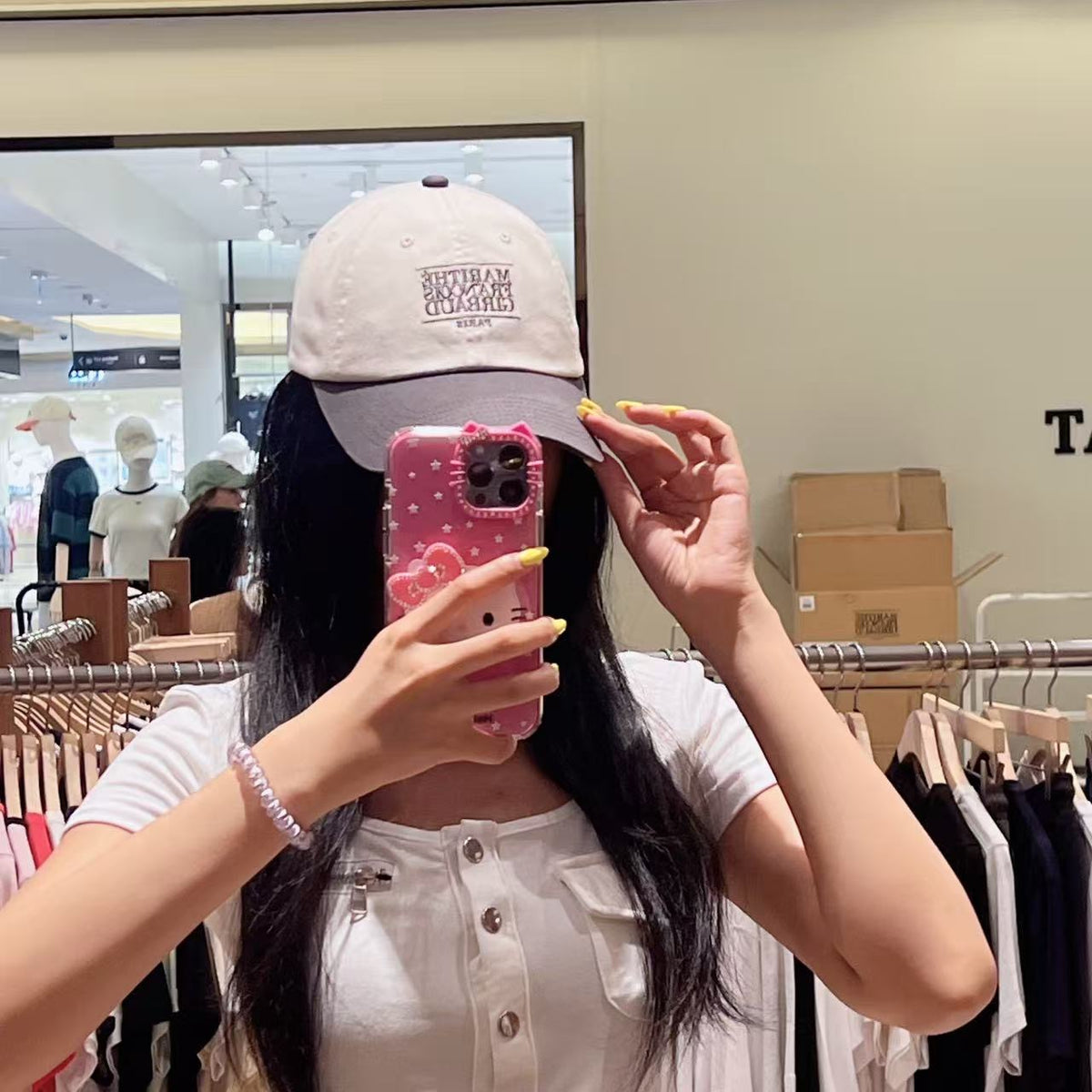 韓國 Marithe Francois Girbaud Small Classic Logo 6panel Color Block Cap【MD339】