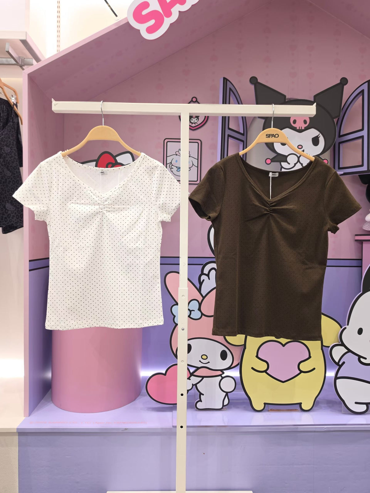 韓國 SPAO Polka Dot Short Sleeve Tee【SP463】