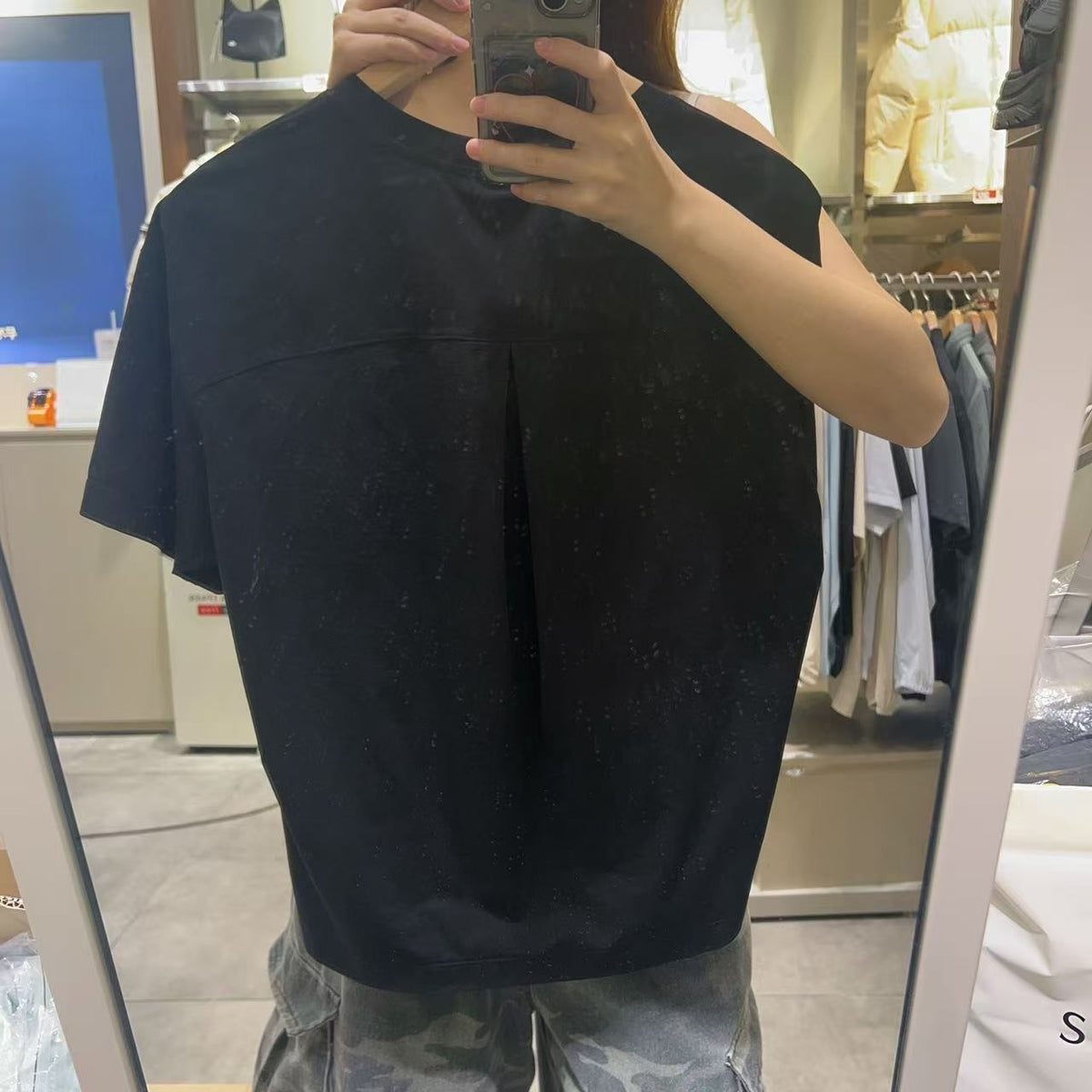 韓國 National Geographic 女款 Women's Frozen Air Semi-Crop Short Sleeve T-shirt (涼爽面料)【NG881】