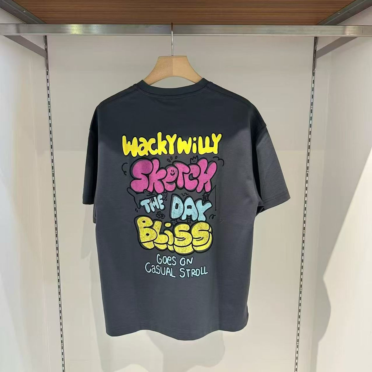 韓國 Wacky Willy Typographic Short Sleeve T-shirt【WW250】