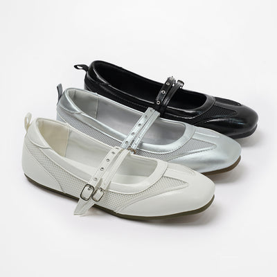 韓國 Chaakan Grass Mesh Mary Jane Sneakers【CN051】