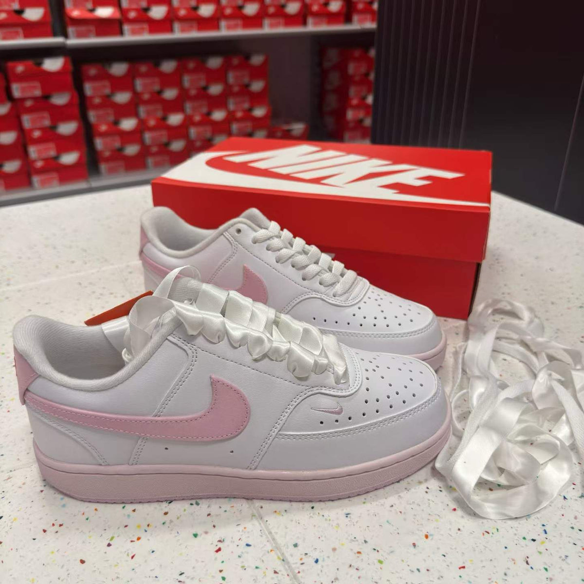 韓國 Nike 櫻花粉增高波鞋【SM2335】