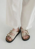 韓國 Chaakan Neldo Big Buckle Platform Slippers【CN025】