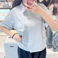韓國 National Geographic Women's Frozen Air Short Sleeve Shirt (涼爽面料)【NG879】