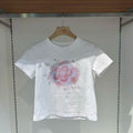韓國 Wacky Willy Women's Blur Lily Semi-Crop Short Sleeve T-Shirt【WW242】