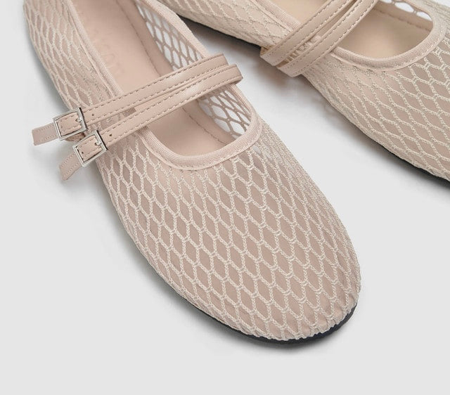 韓國 Chaakan Motica Mesh Flat Sandals 【CN052】